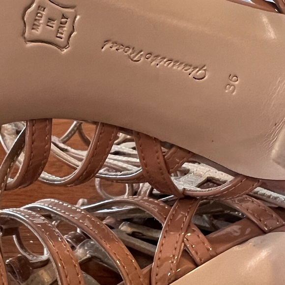 Gianvito Rossi Gladiator Heels‎ Lace Up Cage Stiletto Sandals Size 36 - Picture 3 of 12